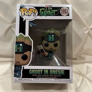 Disney Marvel Funko Pop! Groot in Pjs w/ Book #1193 I am Groot Bobble-Head NIB